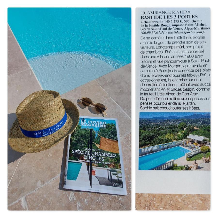 Bastide Les 3 Portes Saint-Paul-de-Vence Eksteriør billede